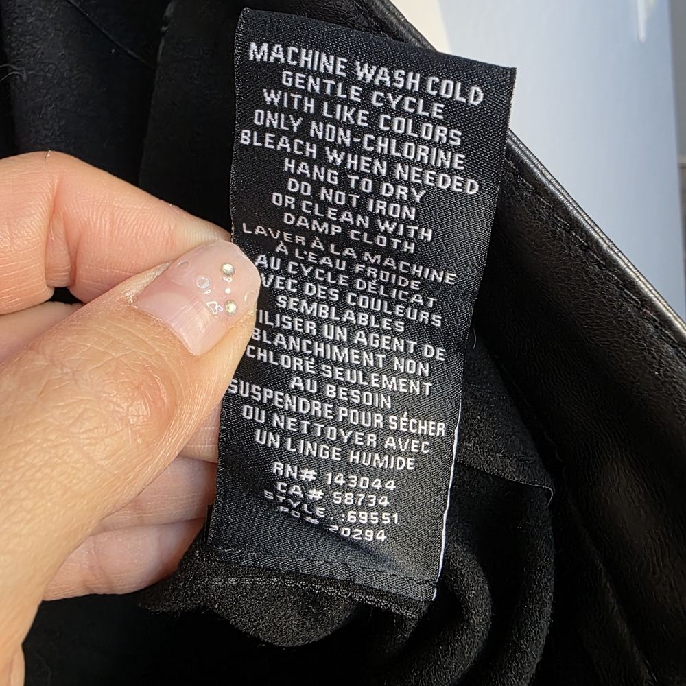 7 For All Mankind Black Vegan Leather Skinny Pants - Picture 12 of 15